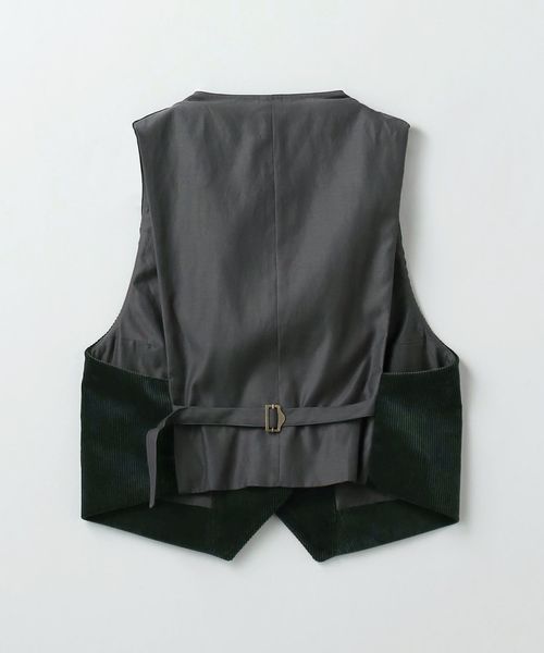 6(ROKU)＞コットン コーデュロイ ベスト 