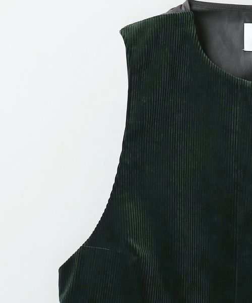 6(ROKU)＞コットン コーデュロイ ベスト 