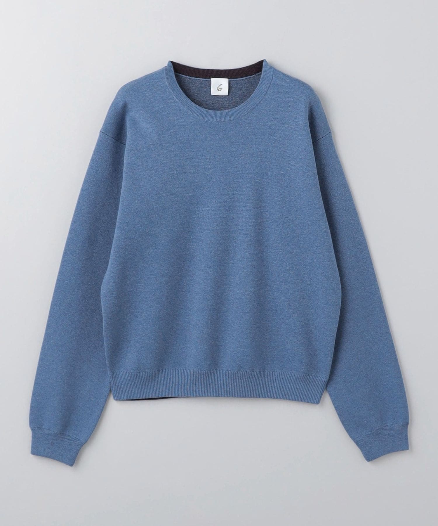 6(ROKU) コットンウール クルーネック ニット ベージュ 6(ROKU)＞コットンウール クルーネック ニット