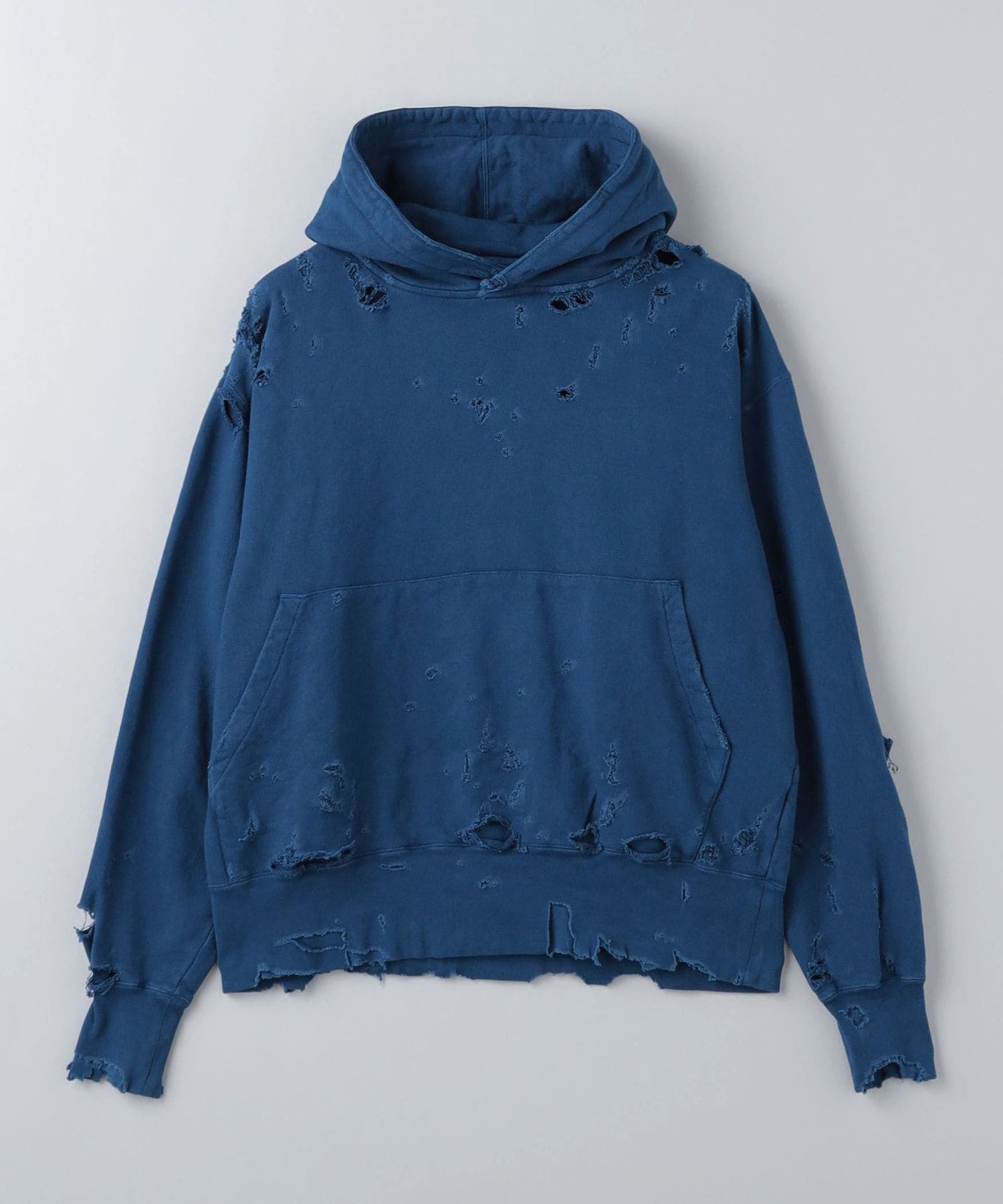 KURO＞DAMAGE SWEAT HOODIE/フーディー