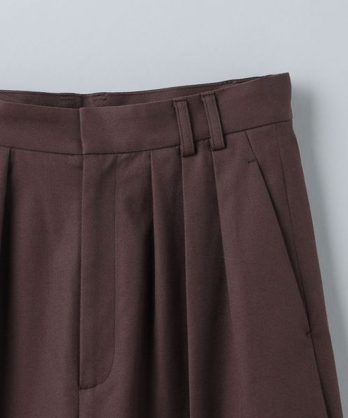 24SS 6 ROKU タックパンツ ワインレッド　ユナイテッドアローズ 6(ROKU)＞NEW タックパンツ