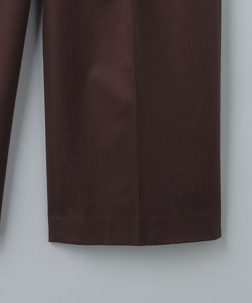 24SS 6 ROKU タックパンツ ワインレッド　ユナイテッドアローズ 6(ROKU)＞タックパンツ ワインレッド