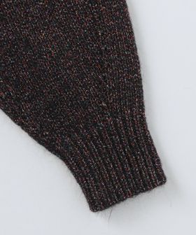 試着のみ6(ROKU)マルチカラーラメ クルーネック ニット