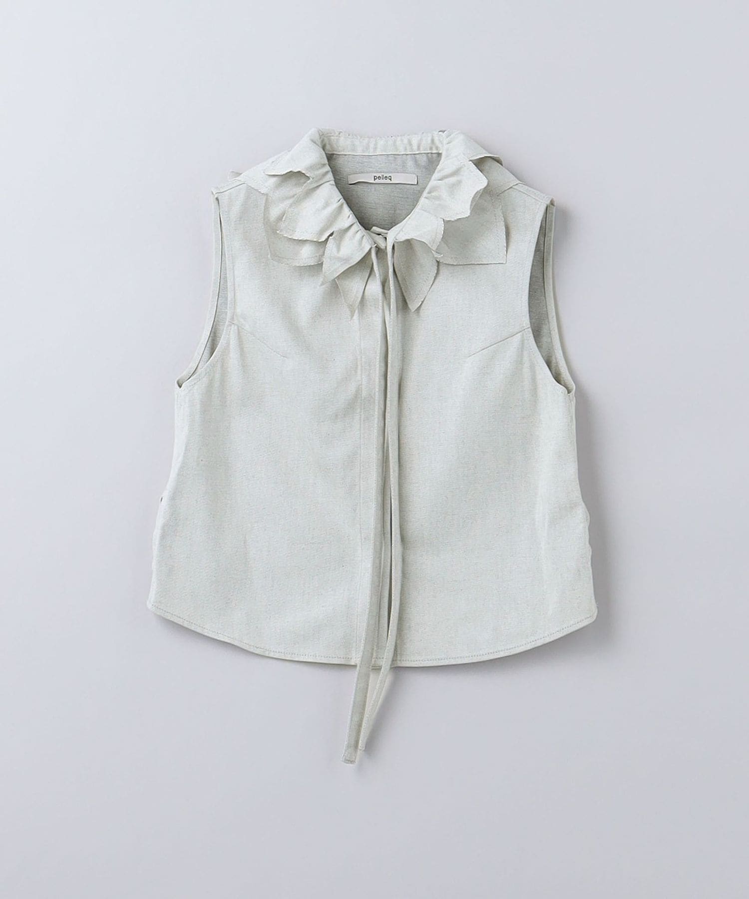 pelleq＞LIGHT DENIM FRILLS SHIRT/シャツ