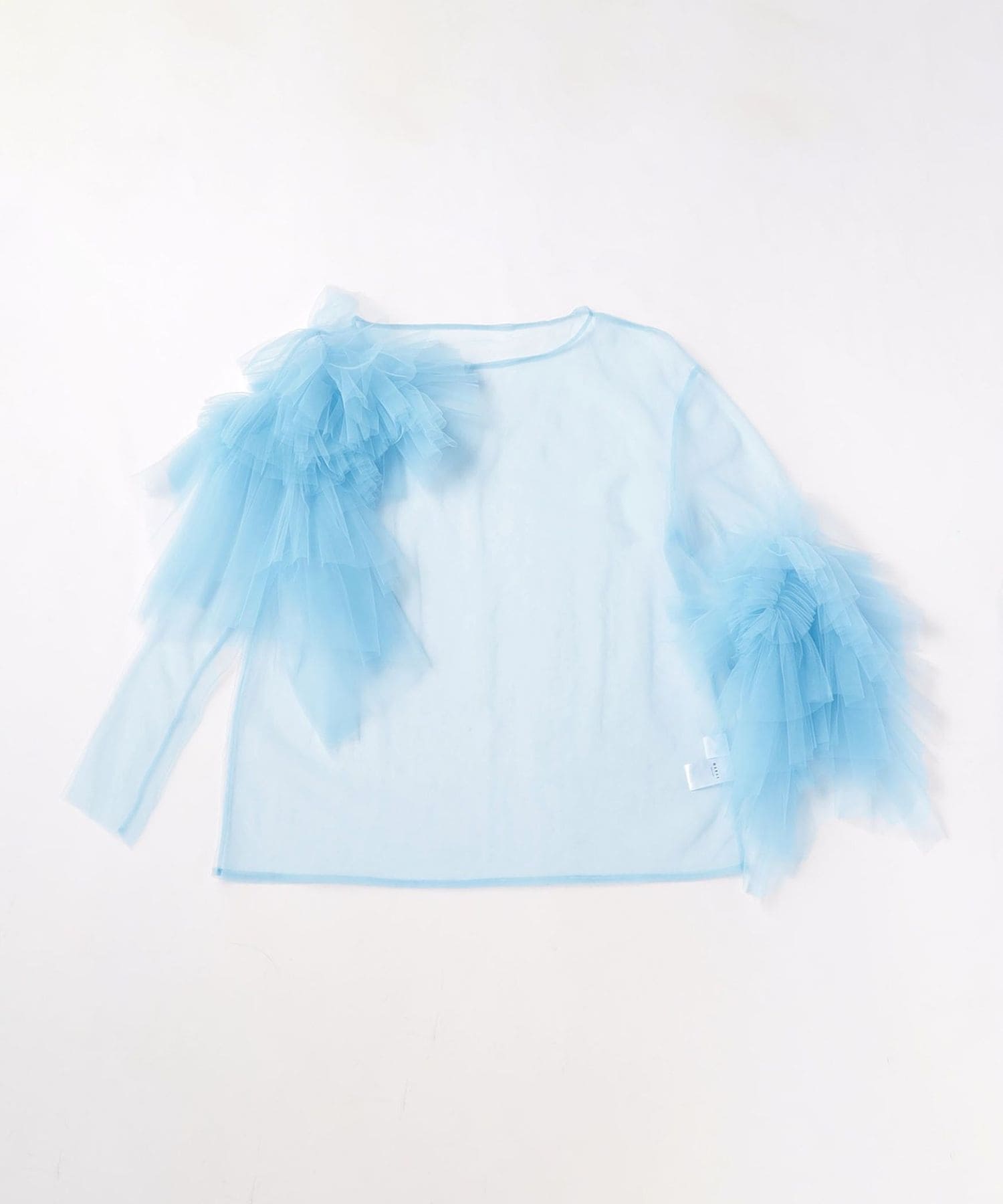 新品 ROKU 6 MARGE TULLE ASYMMETRY たどたどしい COLLAR
