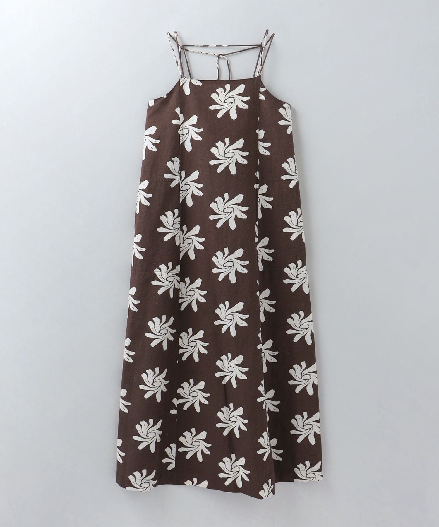 ワンピース Cotton Linen Foil Print Cami Dress Expected delivery in mid-February] Cotton Linen Foil Print