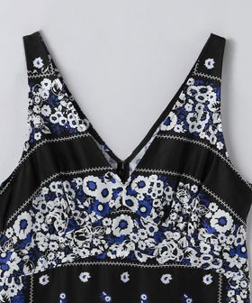 roku 6 NOMA t.d PRINT SLIP DRESS ワンピース 6 (ROKU) - 6(ROKU) DOBBY FLOWER PRINT DRESSの通販 by