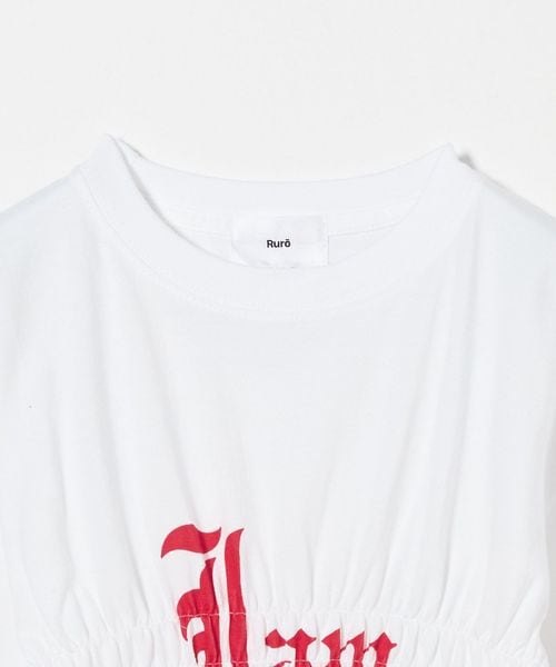 別注】＜Ruro × 6＞SHIRRING Tシャツ