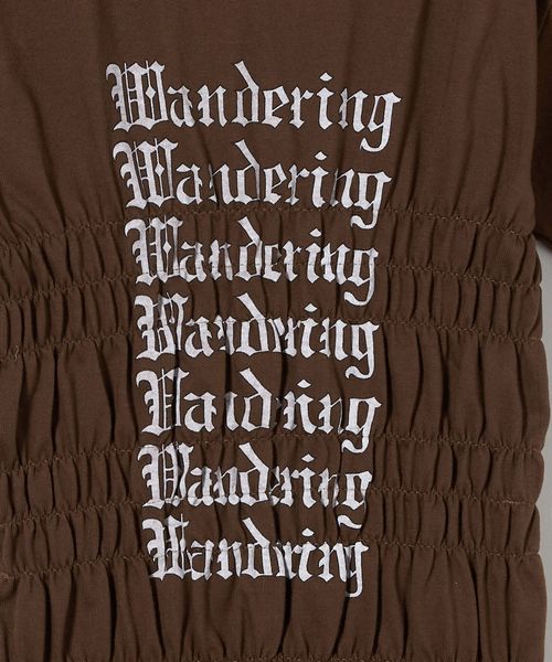 別注】＜Ruro × 6＞SHIRRING Tシャツ