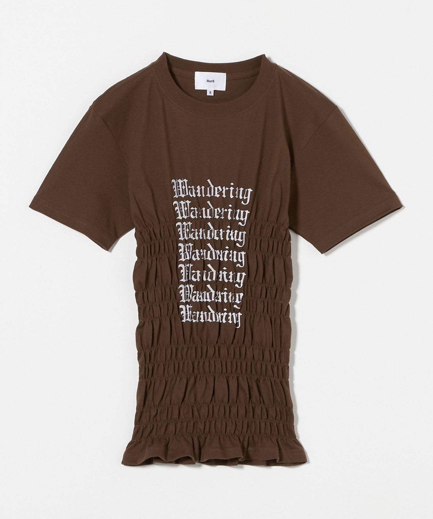 【新品】Ruro × 6 シャーリングTシャツ ロクroku 新品】Ruro × 6 シャーリングTシャツ ロクroku - メルカリ