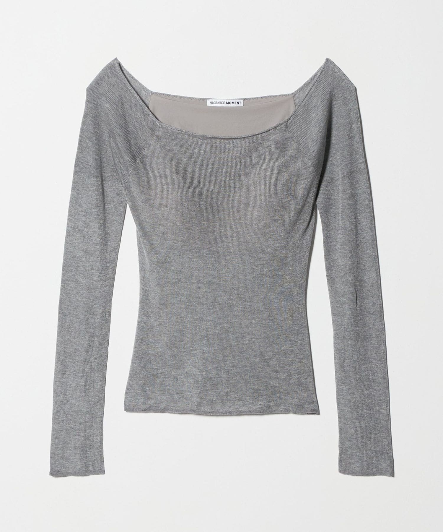 NICENICE MOMENT＞CROPPED OPEN SHOULDER/ブラトップ