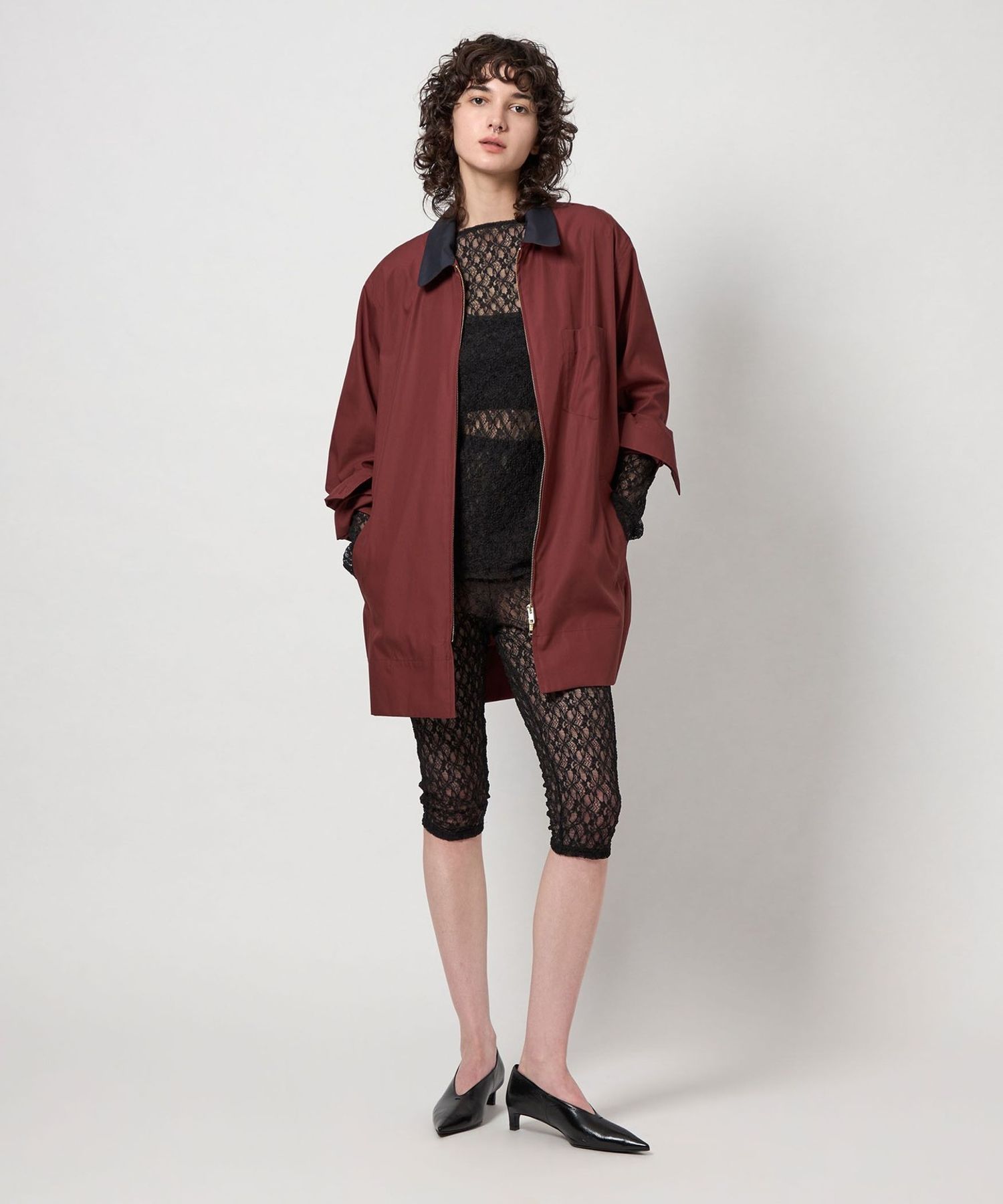 6(ROKU) コットンジャガード V NECK 5 SLEEVE SHIRT - メルカリ
