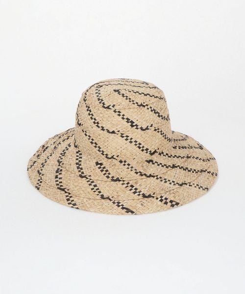 UNLENS アンリアン　ラフィアバンブーハット LY＞SUNSHADE raffia/ハット