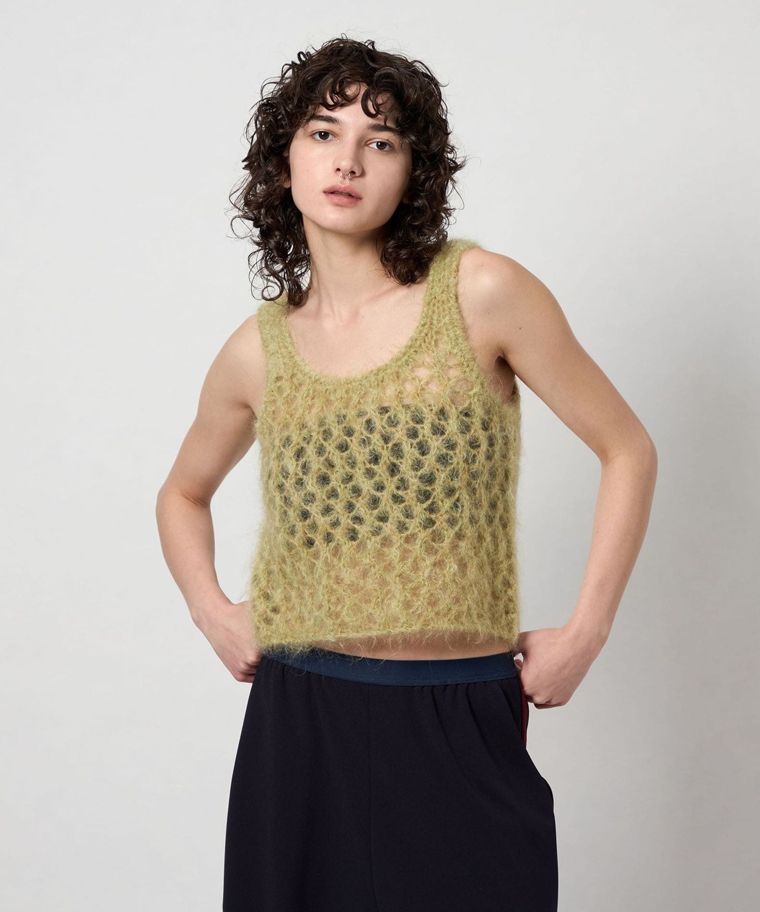 ROKU ノースリーブニット