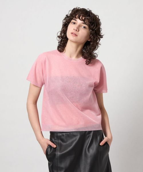 BEAUTY&amp;YOUTH UNITED ARROWS - [31日まで]6(ROKU) カシミヤショートニット　ピンク ショートニットプルオーバー