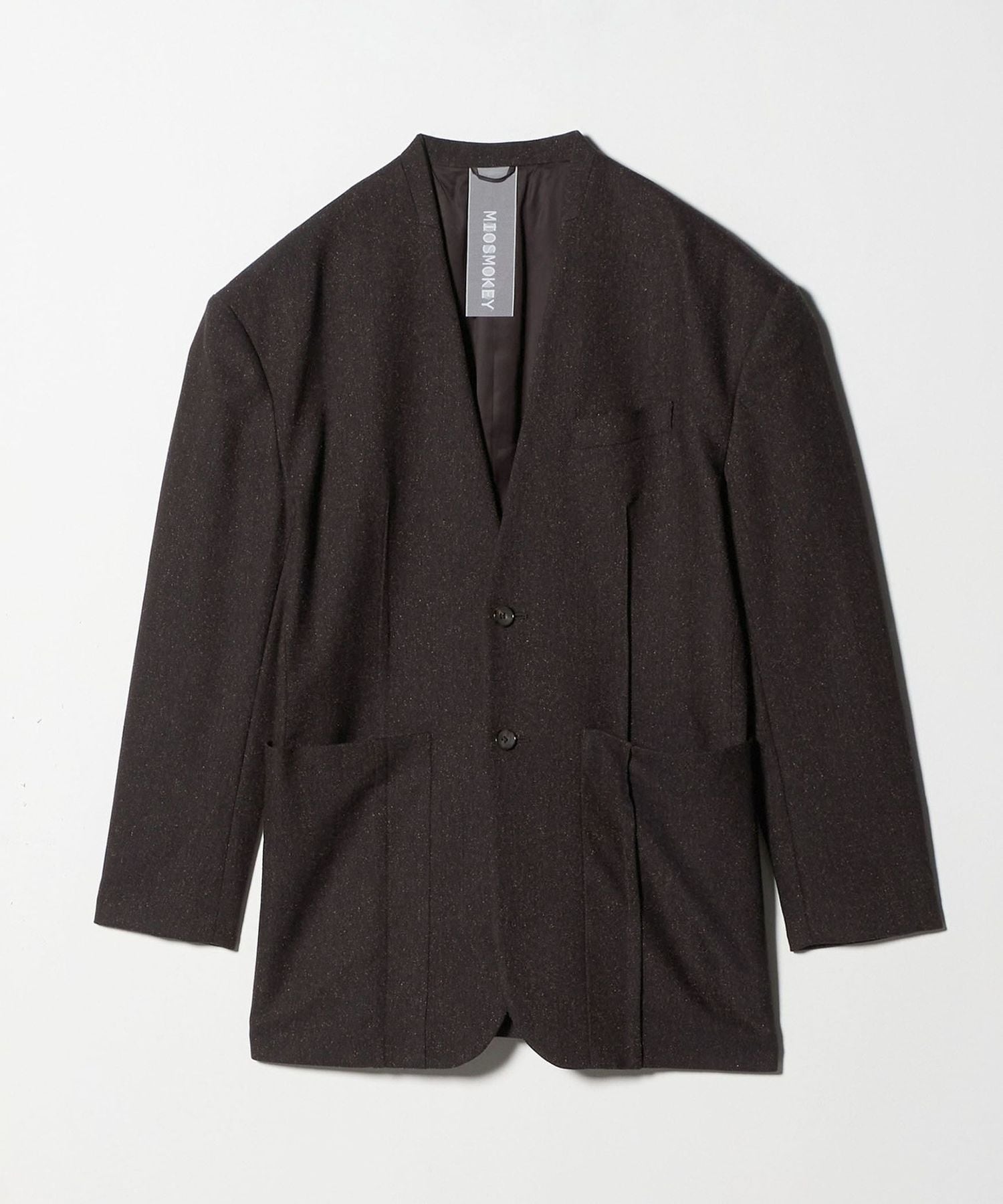 ジャケット・アウター MIO MIOSMOKEY＞NO COLLAR DARTS JACKET/ジャケット