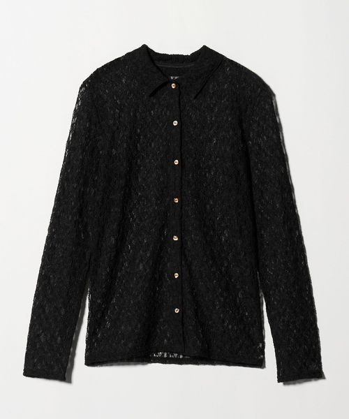 6 ROKU ベロア シャツプルオーバー　アローズ UNITED ARROWS LTD. OUTLET｜<6(ROKU)>シアー ベロア シャツプル