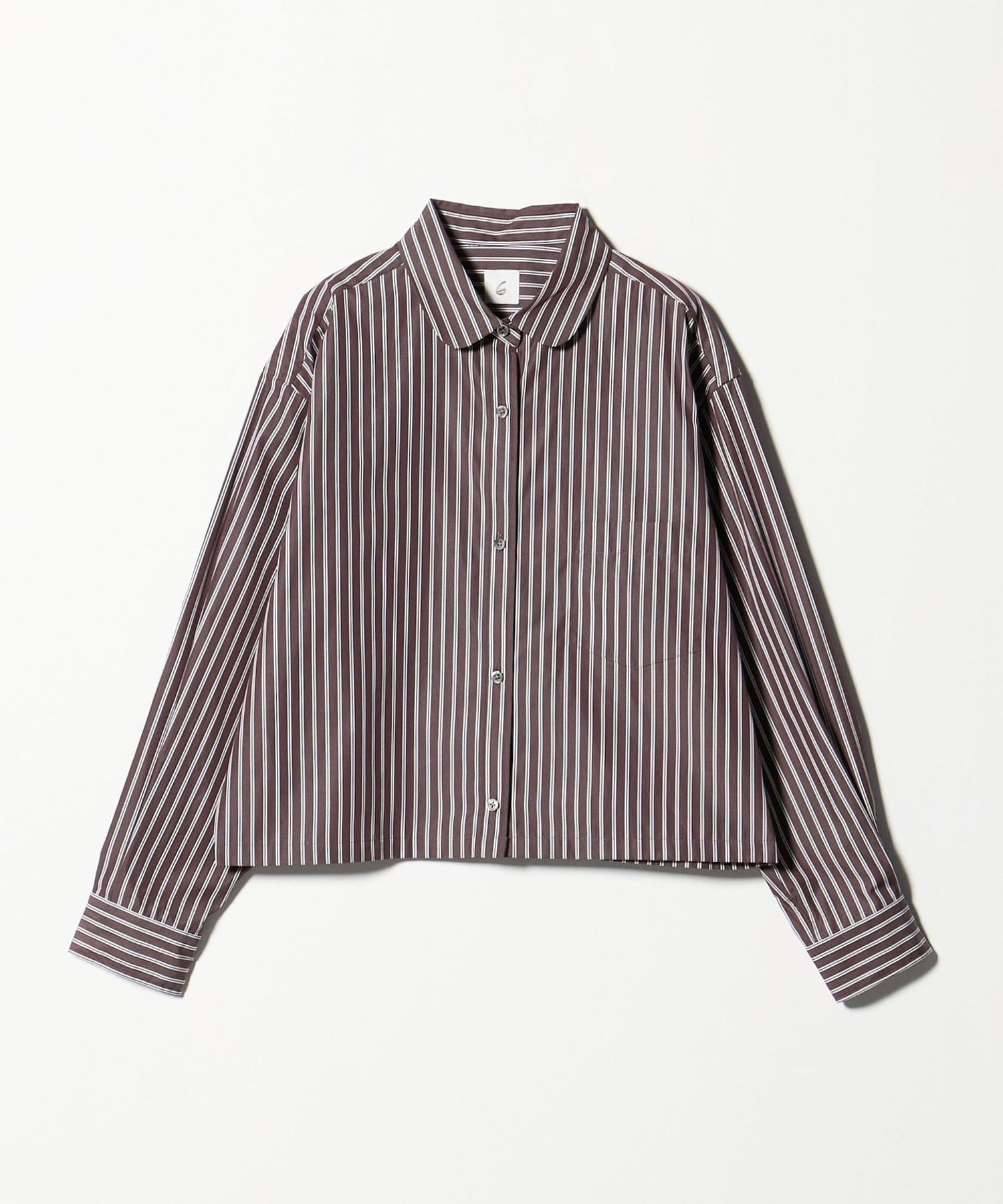 roku6ロクストライプシアーシャツ茶色B&Y united arrows roku6ロクストライプシアーシャツ茶色B&Y united arrows - メルカリ