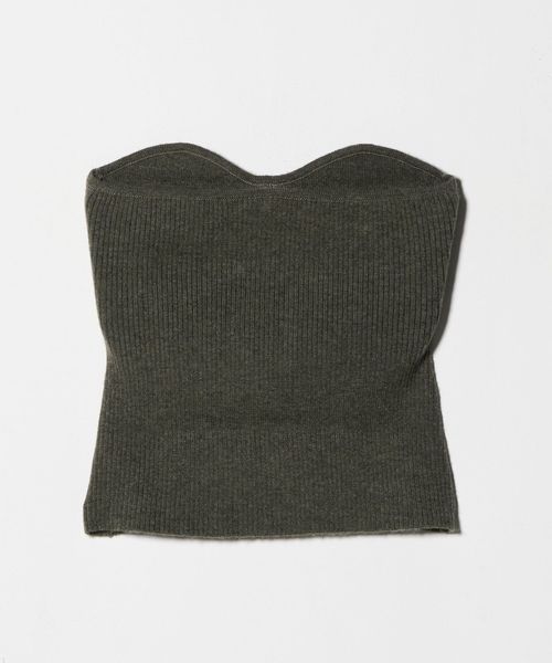 6 ROKU ロク WOOL ニットベスト　ニットビスチェ 6(ROKU)＞ニットビスチェ