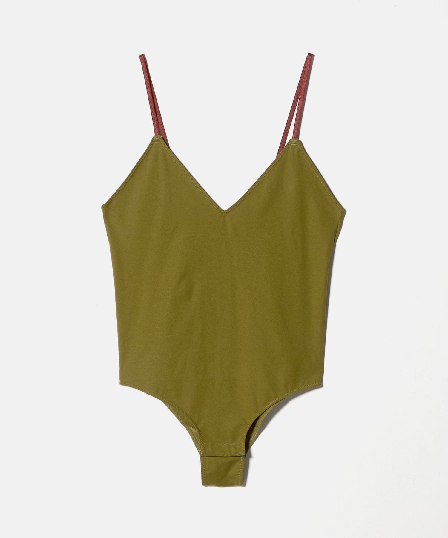 overneath ブラック Vネック ボディスーツ　roku6 別注】＜OVERNEATH for 6＞BODYSUIT 052/ボディースーツ