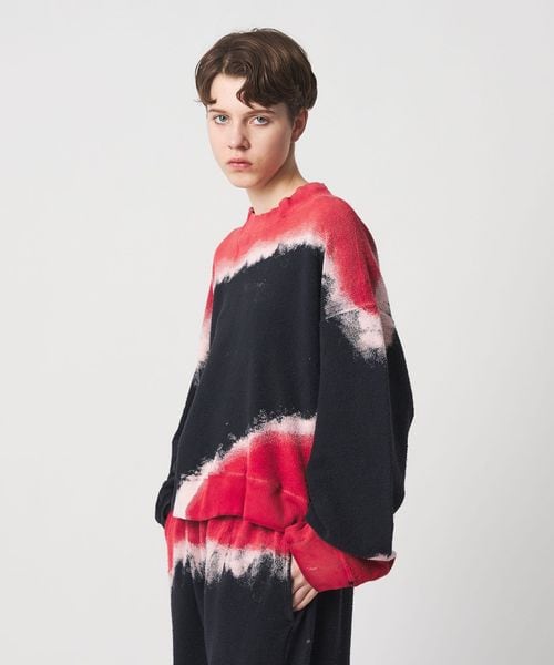 NOMARHYTHM TEXTILE/【別注】＜NOMARHYTHM TEXTILE for 6＞DYE SWEAT PULLOVER RED/スウェット/スウェット / パーカー