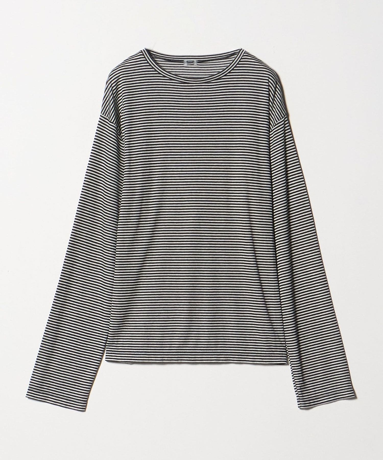 新品・未使用‼️tanc tokyo ポロロンパース TanC TOKYO＞STRIPE BACK BRA LONGSLEEVE TOP BLACK/カットソー