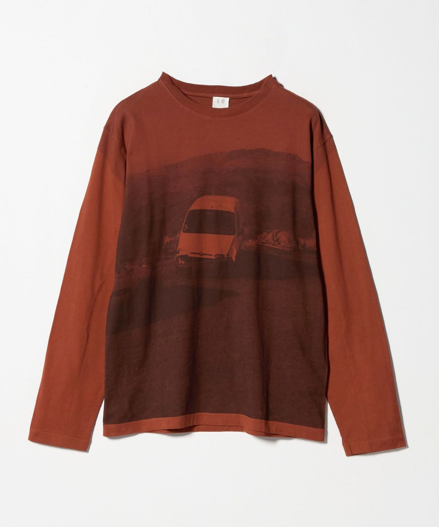 seya.＞PRINTED LONG T―SHIRT/Tシャツ