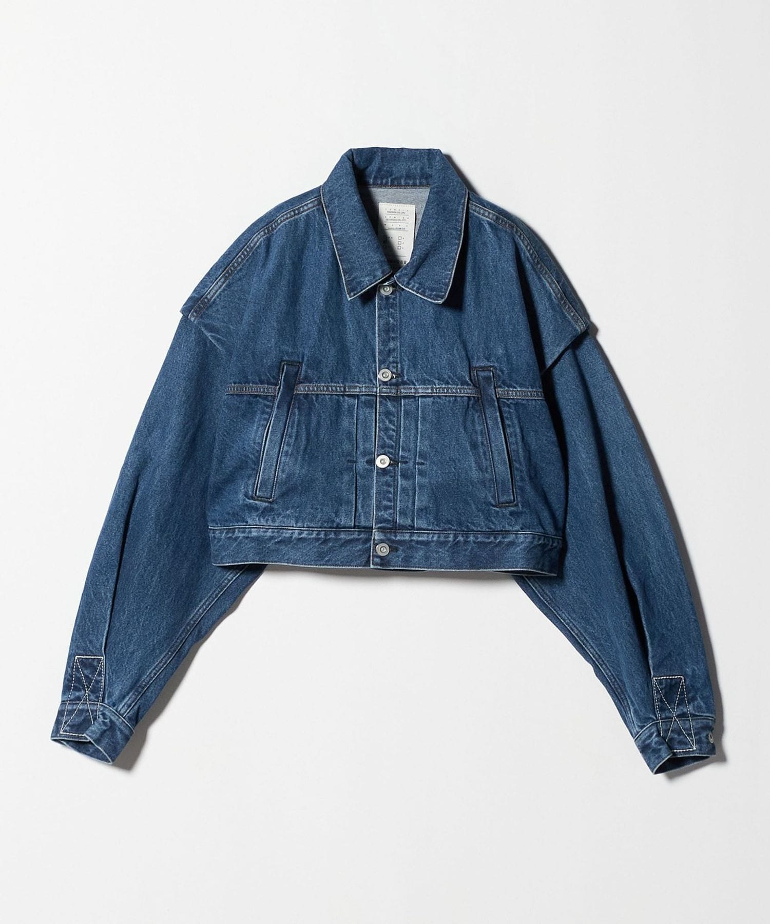 KURO＞POWER SHOULDER SHORT DENIM JACKET/ジャケット