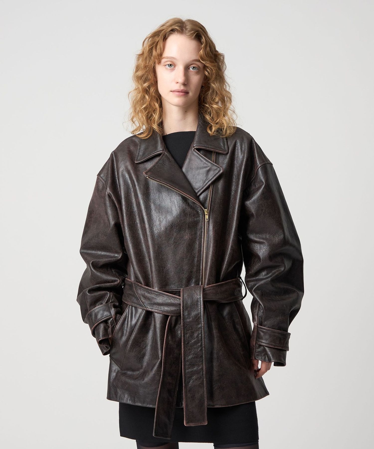 ROKU 6＊ナイロンレザーコート(FUMIKA UCHIDA、オーラリー) ROKU 6＊ナイロンレザーコート(FUMIKA UCHIDA、オーラリー) 6(ROKU