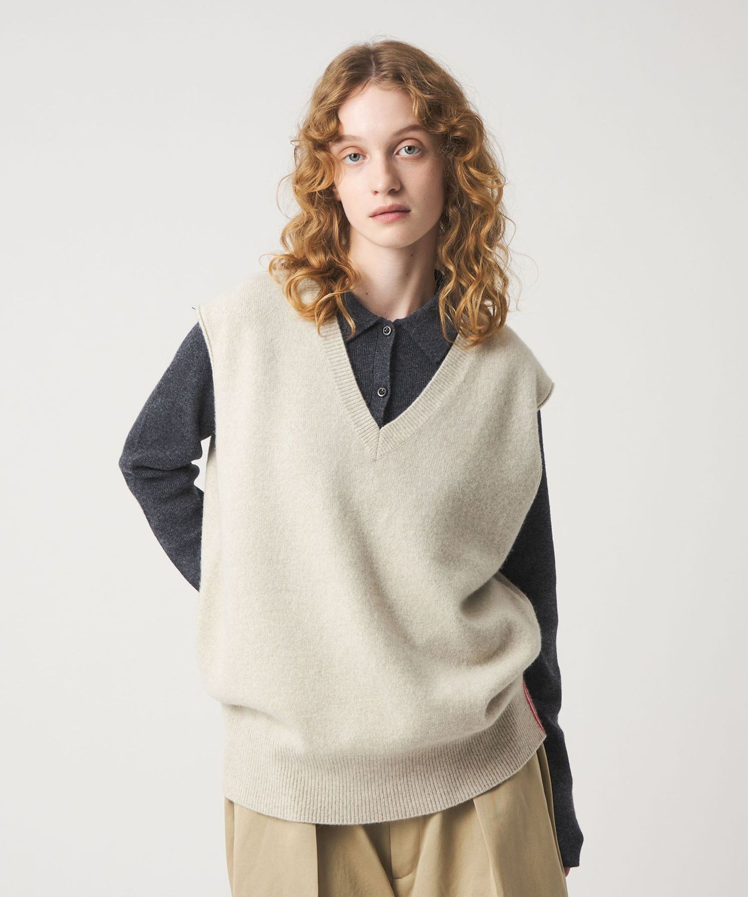 6(ROKU)＞ウール アルパカ ベスト