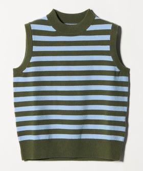 ELEPH/＜ELEPH＞BORDER KNIT VEST/ベスト/ベスト