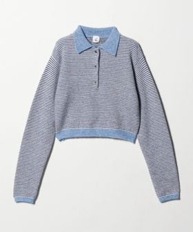 6(ROKU)/＜6(ROKU)＞アルパカウールナイロン ポロニット/ニット / セーター