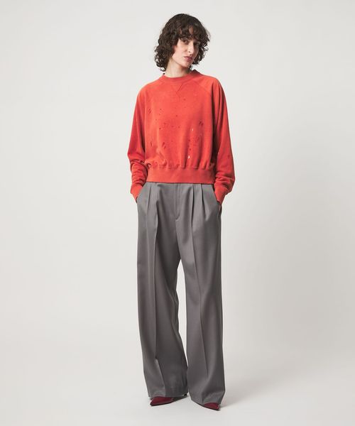 DISCUS ATHLETIC/【別注】＜DISCUS ATHLETIC for 6＞DAMEGE CREW NECK/スウェット/スウェット / パーカー