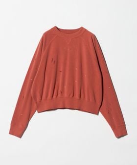6(ROKU)/【別注】＜DISCUS ATHLETIC for 6＞DAMEGE CREW NECK/スウェット/スウェット / パーカー