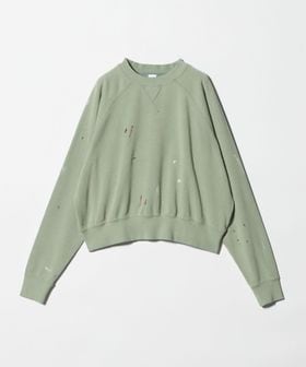 6(ROKU)/【別注】＜DISCUS ATHLETIC for 6＞DAMEGE CREW NECK/スウェット/スウェット / パーカー