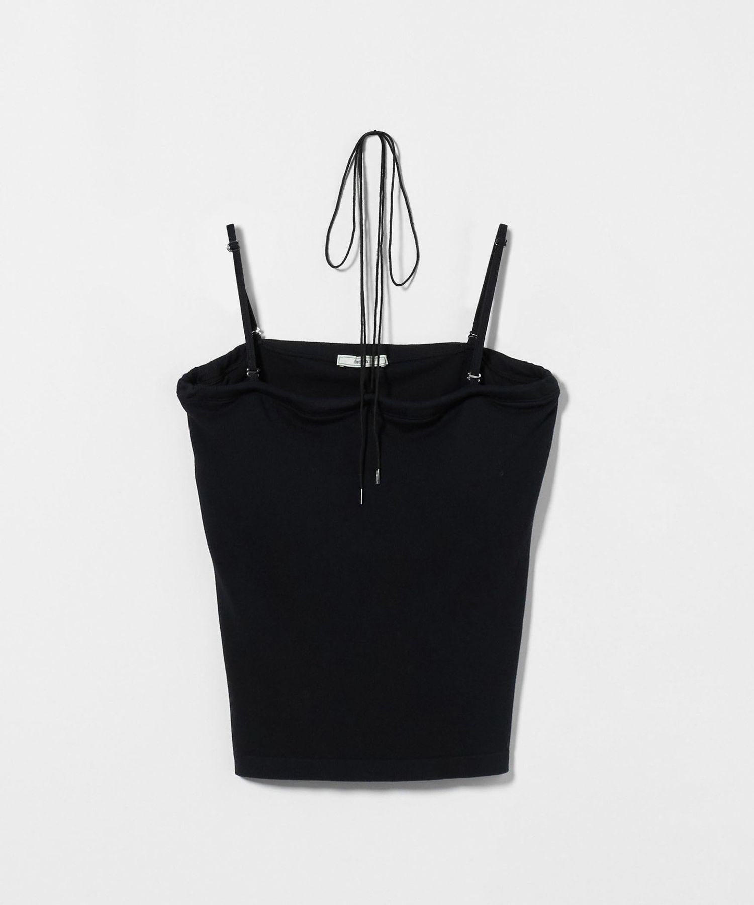 determ コラーゲンリブマルチウェイキャミ「新品·タグ付き」 determ＞COLLAGEN RIBBED MULTIWAY CAMI/キャミソール
