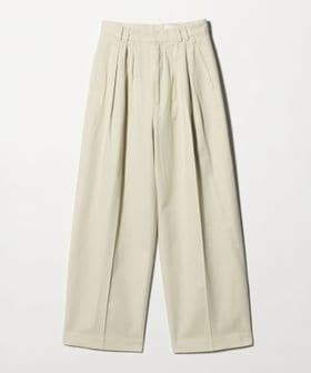 6(ROKU)/＜6(ROKU)＞コットンレーヨン タックパンツ/スラックス