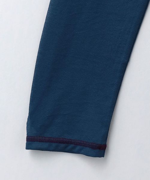 6(ROKU)＞コットン ナイロン カラーロック ロングスリーブTシャツ