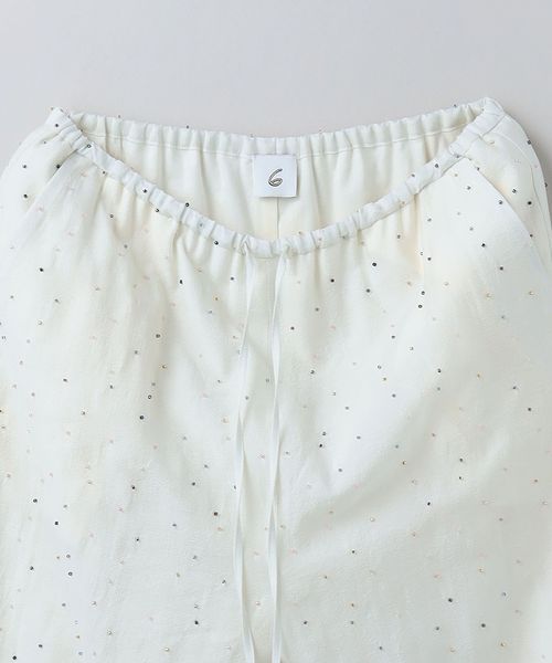 ROKU ビーズパンツ　36 完売 6(ROKU)＞ビーズ パンツ