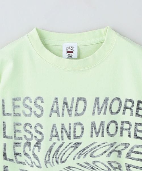 LESS AND MORE ロングスリーブTシャツ 6(ROKU)＞LESS AND MORE ロングスリーブTシャツ