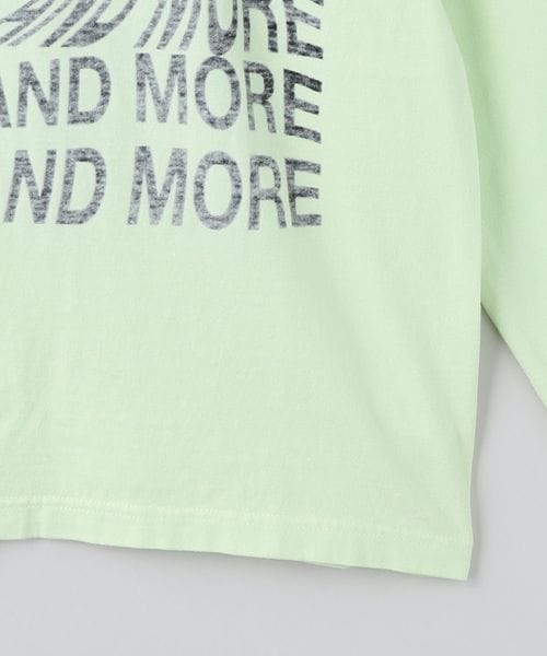 LESS AND MORE ロングスリーブTシャツ 6(ROKU)＞LESS AND MORE ロングスリーブTシャツ