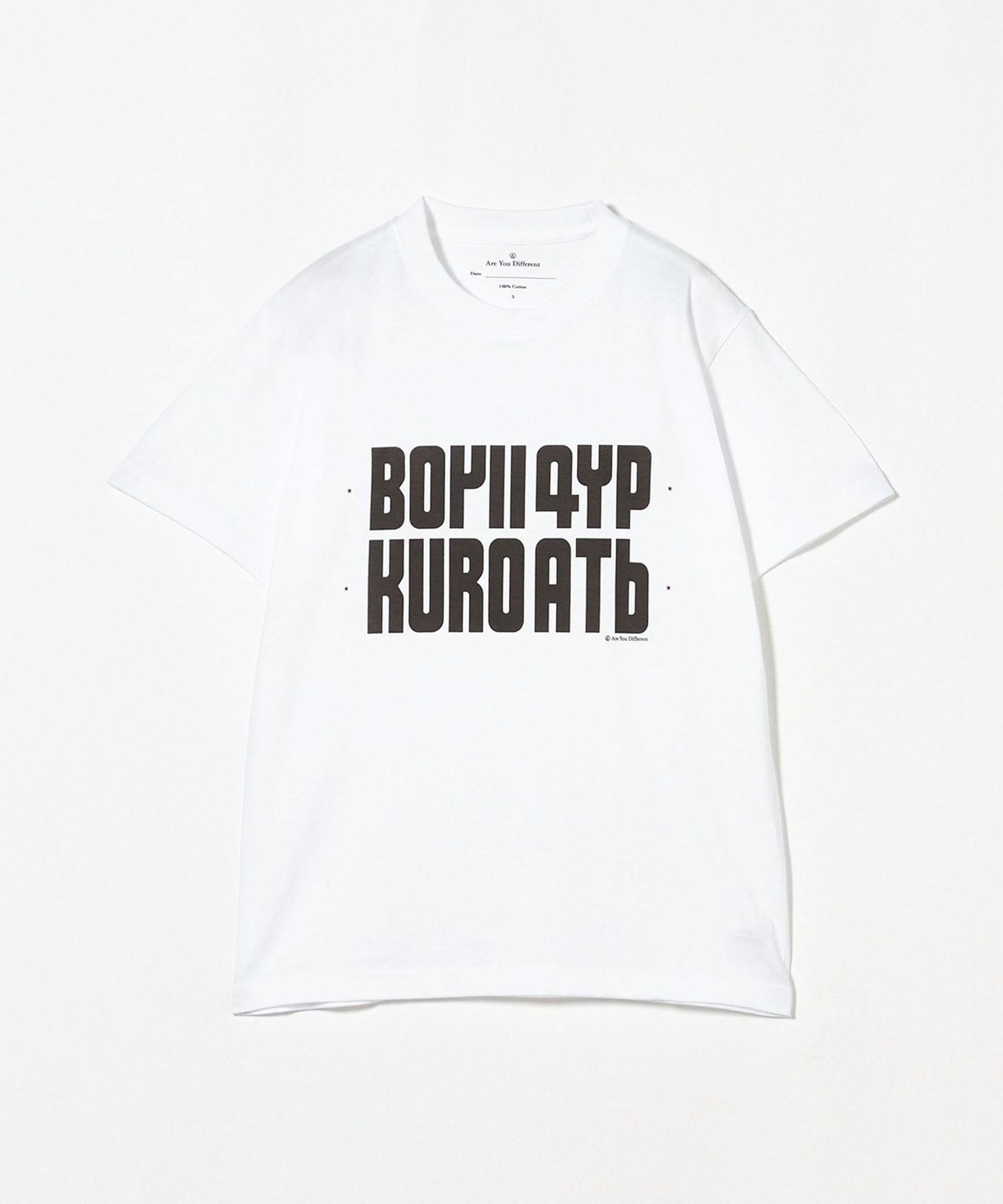 Are You Different×6ROKUAYD PINCH Tシャツ 別注】＜Are You Different×6＞ROKUAYD PINCH TEE/Tシャツ