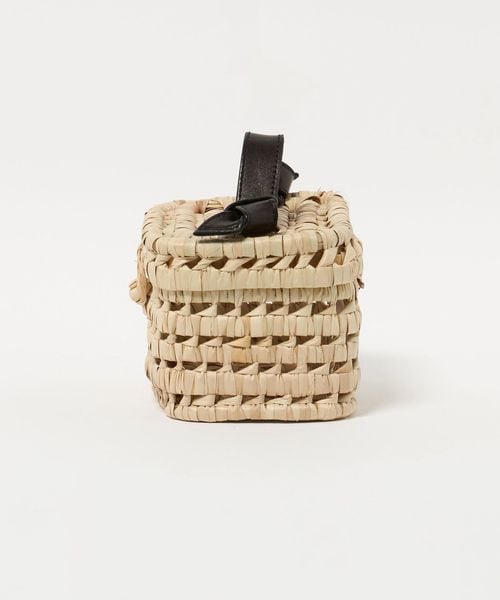 6ロク KECH カゴバッグ RIBBON HANDLE BOX BAG KECH LeS ESSENTIELS＞RIBBON HANDLE BOX BAG/バッグ