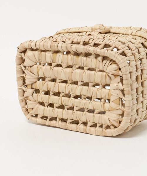 6ロク KECH カゴバッグ RIBBON HANDLE BOX BAG KECH LeS ESSENTIELS＞RIBBON HANDLE BOX BAG/バッグ
