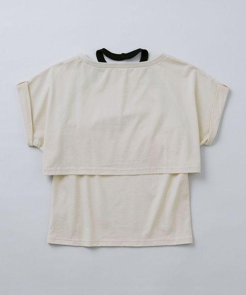 6(ROKU)＞レイヤード ホルターネック＆Tシャツ