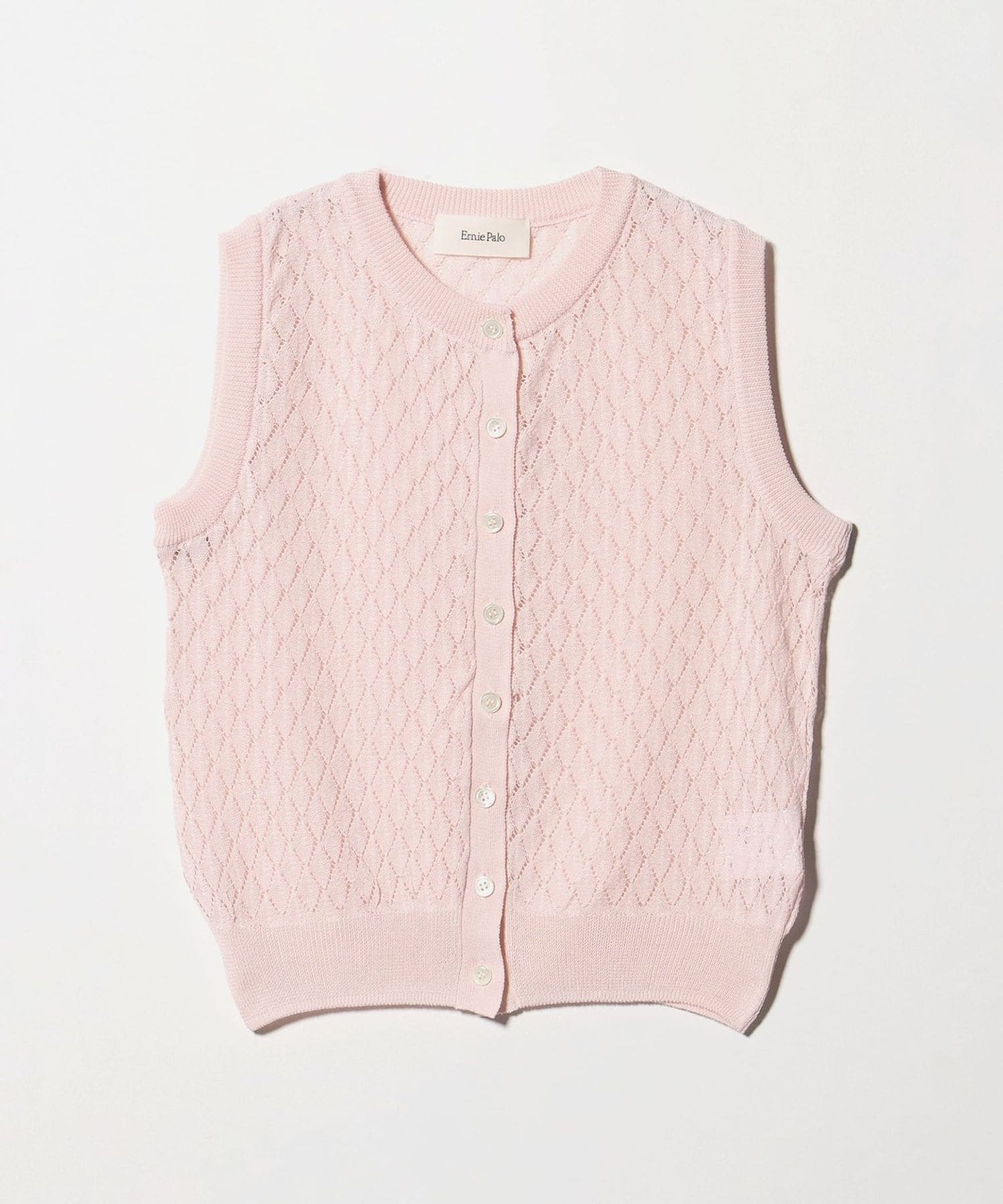 別注】＜Ernie Palo for 6＞OPEN WORK KNIT VEST/ニットベスト