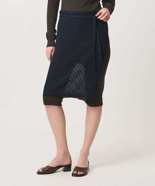 Ernie Palo/【別注】＜Ernie Palo for 6＞OPEN WORK KNIT SKIRT/巻きスカート/その他スカート