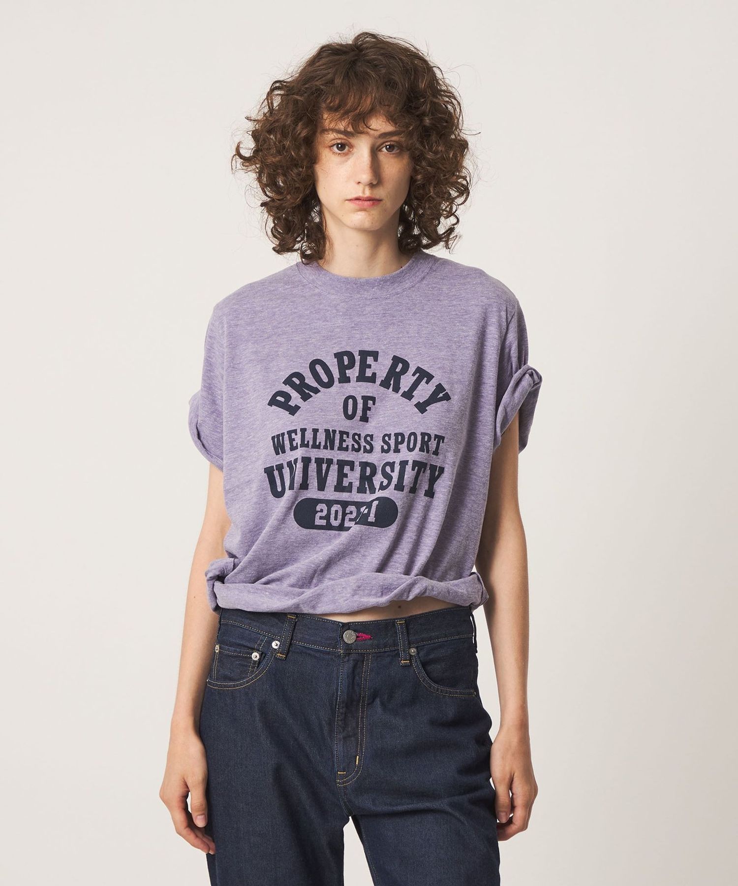 6 rokuuniversal overall roku 別注カラー 別注】＜INSCRIRE for 6＞WELLNESS WIRE TEE/Tシャツ
