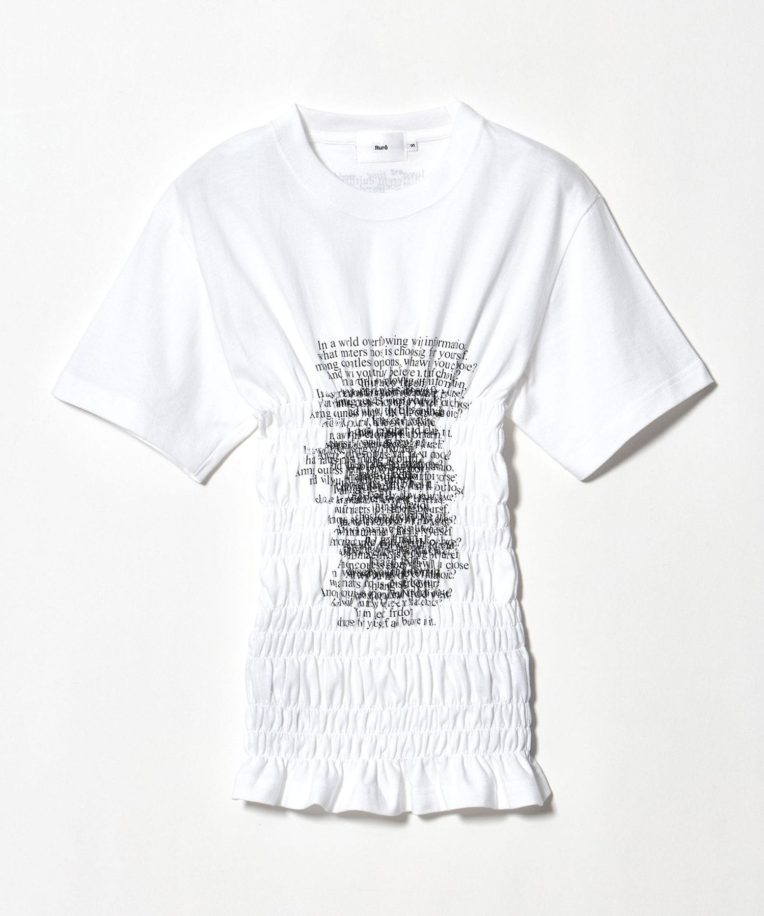 別注】＜Ruro for 6＞SHIRRING TEE/Tシャツ