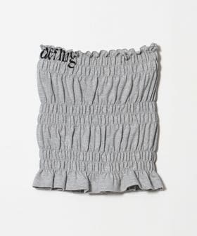 Ruro/【別注】＜Ruro  for 6＞SHIRRING TUBE TOP GRAY/チューブトップ/その他トップス